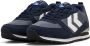 Hummel MONACO 86 sneaker herenschoenen vegan 216551 7381 blauw - Thumbnail 6