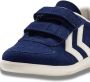 Hummel Kid's Victory Suede II Sneakers blauw - Thumbnail 4