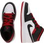 Nike AIR JORDAN 1 MID GS GYM RED BLACK TOE DQ8423-106 ZWART Schoenen - Thumbnail 2