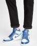 Jordan Air 1 Mid Mystic Navy Mint Foam White Schoenmaat 47 1 2 Sneakers 554724 413 - Thumbnail 12