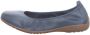 Josef Seibel Fenja 01 Ballerina für Damen Blau - Thumbnail 4