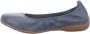 Josef Seibel Fenja 01 Ballerina für Damen Blau - Thumbnail 5