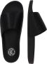 Just Cavalli Zwarte Monogram Sandalen Eenvoudig Ontwerp - Thumbnail 2