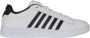 K-Swiss Court Tiebreak II Herentrainers Sportschoenen 04413-191-M Wit Zwart Wit - Thumbnail 9