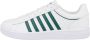 K-Swiss Court Winston heren sneaker sportschoen 06154-942-M wit groen - Thumbnail 3
