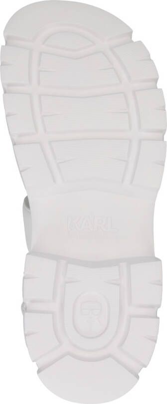 Karl Lagerfeld Sandalen SUN TREKKA Quilted K-Kross Sandal in wit - Foto 4