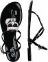 Karl Lagerfeld women's rubber flip flops sandals jelly Zwart Dames - Thumbnail 15