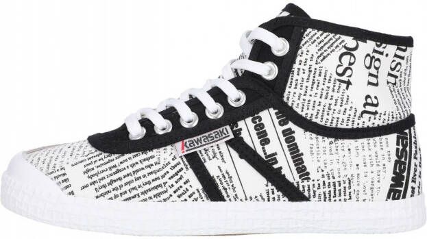 Kawasaki Sneakers hoog 'News paper'