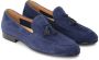 Kazar slip on marineblauwe loafers met kwastjes - Thumbnail 2