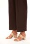 Kazar Beige Leren Sandalen Brede Hak Beige Dames - Thumbnail 6