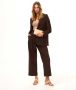 Kazar Beige Leren Sandalen Brede Hak Beige Dames - Thumbnail 8