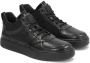 Kazar Zwarte Leren Sneakers Urban Stijl Black Heren - Thumbnail 3