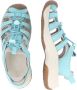 Keen Astoria West Leather Dames Wandelsandalen Porcelain Blue Glass Aqua Leer K1026152 - Thumbnail 4