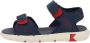 Kickers Donkeblauwe Lederen Jongenssandaal Velcro - Thumbnail 3