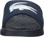Lacoste Croco Dualiste Heren Slippers Blauw Wit - Thumbnail 15