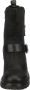 Super Cracks Supercracks gevoerde dames biker boots zwart - Thumbnail 11