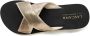 Lascana Badslippers Sandaal pantoletten badschoen met sleehak en metallic-look VEGAN - Thumbnail 6