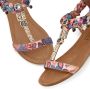Lascana Sandalen Zomerschoen Sandalette zomerschoen met sierketting en sierstenen VEGAN - Thumbnail 6