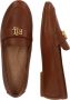 Ralph Lauren Leren Mocassins Logo Voorkant Rubberen Zool Brown Dames - Thumbnail 16