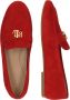 LAUREN RALPH LAUREN Loafers Dames Averi Iii Flats Loafer Maat: 42 Materiaal: Suède Kleur: Rood - Thumbnail 10