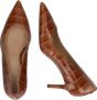 Ralph Lauren Décolleté Lanette van leer met krokodillenprint Brown Dames - Thumbnail 9