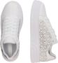 Liu Jo Witte Platte Sneakers met Strass White Dames - Thumbnail 5