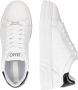 Liu Jo Witte Leren Sneaker met Reliëf Logo White Dames - Thumbnail 10