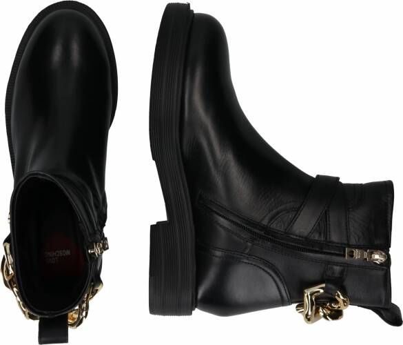 Love Moschino Enkellaarzen met hart amulet Zwart - Foto 8