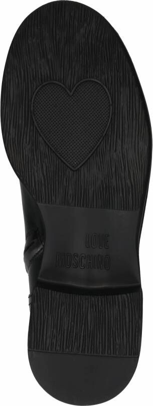 Love Moschino Enkellaarzen met hart amulet Zwart - Foto 9