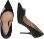 Love Moschino Zwarte Satijnen Platte Schoenen met Fettuccine Decoratie Black Dames - Thumbnail 8