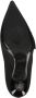 Love Moschino Zwarte Satijnen Platte Schoenen met Fettuccine Decoratie Black Dames - Thumbnail 9
