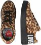 Love Moschino Sneakers met ritssluiting en 3 cm platformhoogte Brown Dames - Thumbnail 7