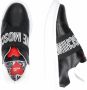 Love Moschino Platform Sneakers met Oogjes Detail Black Dames - Thumbnail 15
