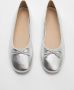 Mango Kids ballerina's zilver Meisjes Imitatieleer Effen 31 - Thumbnail 6