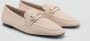 Mango leren loafers beige - Thumbnail 5