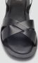 Mango leren sandalen zwart - Thumbnail 6