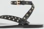 Mango leren sandalen zwart - Thumbnail 6