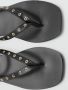 Mango leren sandalen zwart - Thumbnail 7