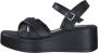Marco tozzi Zwarte platte sandalen voor vrouwen Black Dames - Thumbnail 9