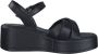 Marco tozzi Zwarte platte sandalen voor vrouwen Black Dames - Thumbnail 10