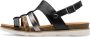 Marco Tozzi MT Soft Lining Dames Slippers en Sandalen BLACK COMB - Thumbnail 3
