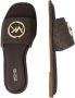 Michael Kors Hayworth Slide Dames Slippers Bruin - Thumbnail 2