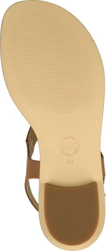 Michael Kors MK Plate Thong Dames Sandalen Luggage - Foto 12
