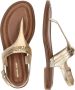 Michael Kors Mandy Thong Sandal Sandalen Dames Goud - Thumbnail 9