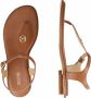 Michael Kors Plate Thong Dames Sandalen Bruin - Thumbnail 3