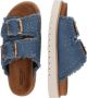 Mustang Slippers Dames Blauw - Thumbnail 4