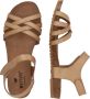 Mustang Taupe Sandaal met Klittenbandsluiting Beige Dames - Thumbnail 5