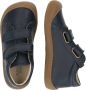Naturino barefoot Amur VL velcro's bumper effen lederen sneakers Navy brede voeten - Thumbnail 3