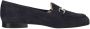 Nerogiardini Leren Dames Loafers Slip-On Stijl Blue Dames - Thumbnail 5
