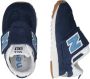 New Balance 574 sneakers donkerblauw wit lichtblauw Jongens Meisjes Suede 18 5 - Thumbnail 4